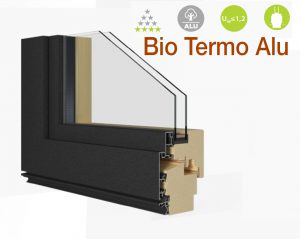 Finestra LEGNO e ALLUMINIO Bio Termo Alu